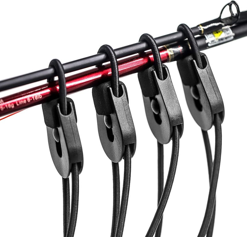 SAMSFX Fishing Rods Belt Stretchy Wrap Pole Straps Elastic Cable Ties for Casting, Spinning & Fly Rods - Image 5